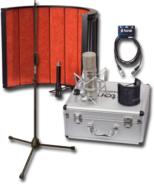 X-tone Kashmir + X-tone X1003 Xlr Male / Xlr Femelle - 6m + X-tone X-screen Pro + Rtx Mdx Droit Noir - Microphone pack with stand - Main picture