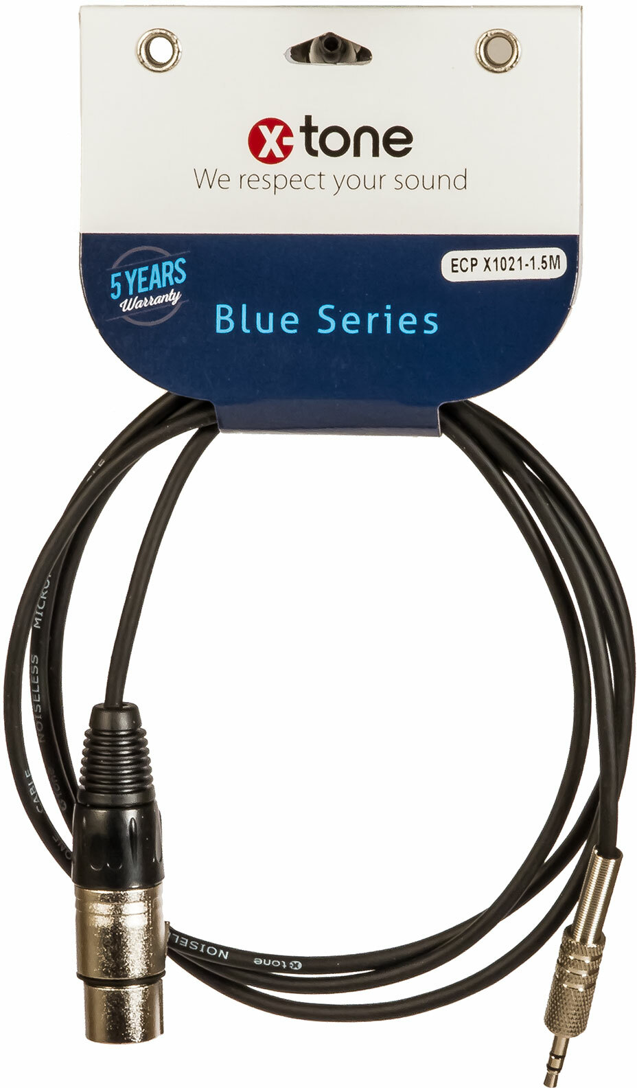 X-tone Mini Jack St / Xlr(f) 1.5m Blue Series (x1021-1.5m) - Cable - Main picture