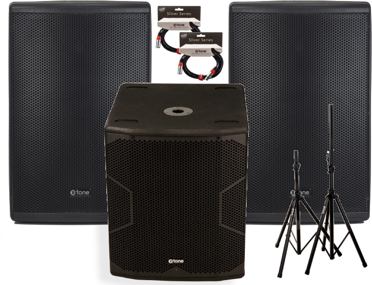 X-tone Pack Xts-12 + Caisson + Cables - Complete PA system - Main picture