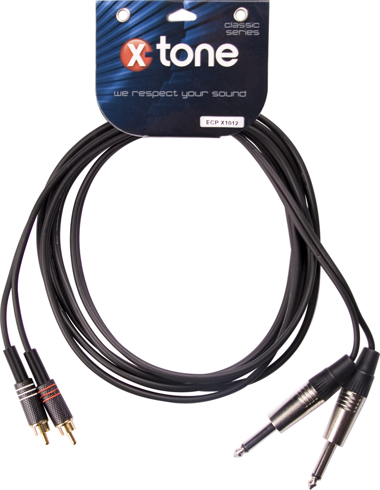 X-tone X1012-3m - 2 Jack(m) 6.35 Mono / 2 Rca(m) - Cable - Main picture