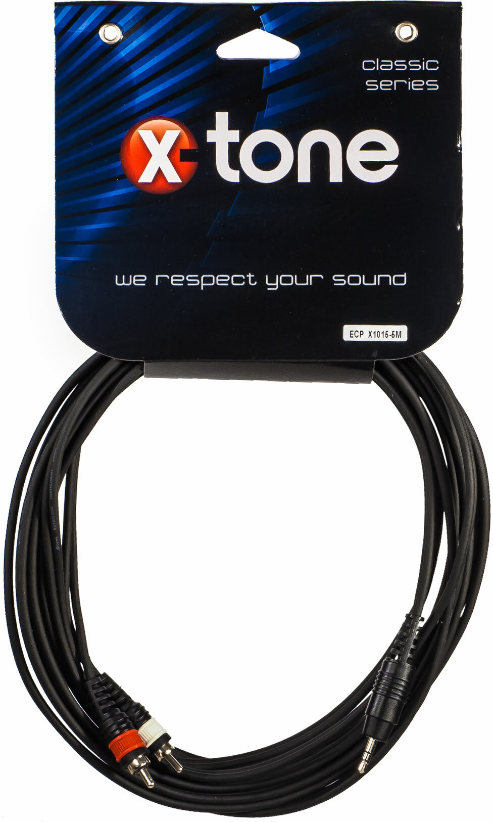X-tone X1015-5m - Jack(m) 3,5 Stereo / 2 Rca(m) - Cable - Main picture