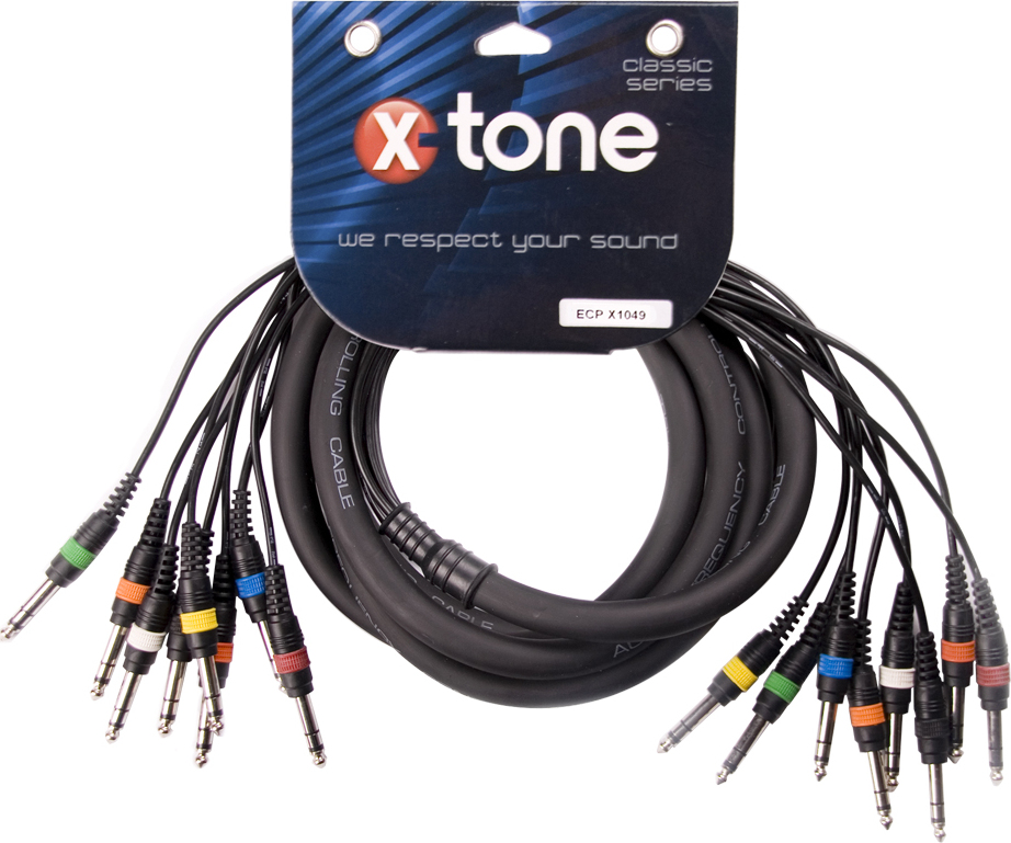 X-tone X1049 Octopaire Jack Stereo Jack Stereo 3m - Multipair cable - Main picture