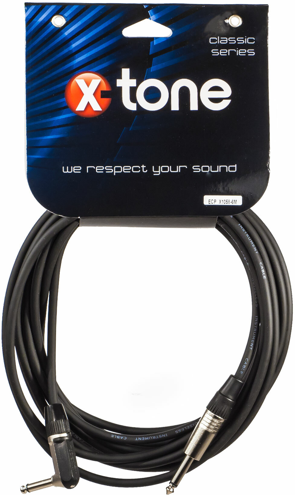 X-tone X1058-6m - Jack(m) 6,35 Mono CoudÉ / Jack(m) 6,35 Mono - Cable - Main picture