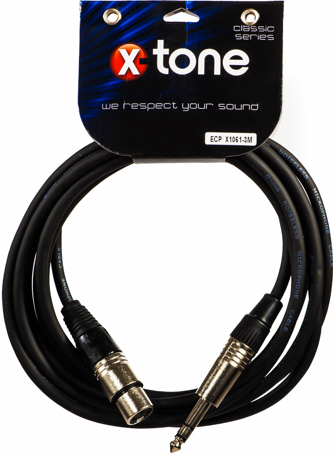 X-tone X1061-3m - Jack(m) 6,35 Trs / Xlr(f) - Cable - Main picture
