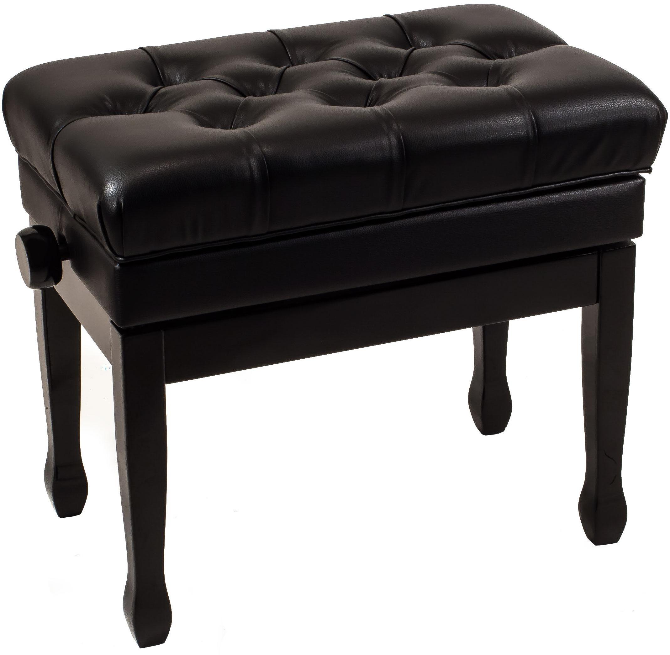 Piano bench X-tone XB6170 Deluxe - Black Lacquer