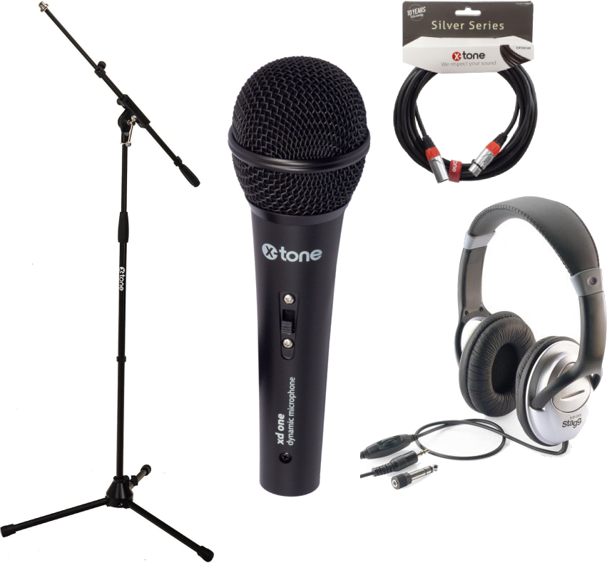 X-tone Xd-one Pack Chant DÉbutant - Microphone pack with stand - Main picture