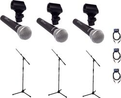 Microphone pack with stand X-tone Bundle 3 Singers