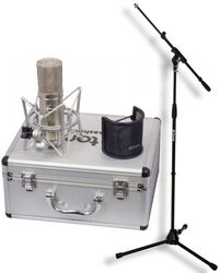 Microphone pack with stand X-tone Kashmir + X-TONE xh 6001 Pied Micro Telescopique