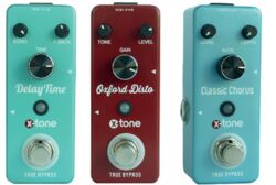 Reverb, delay & echo effect pedal X-tone pack 3 effets Disto + Chorus + Delay