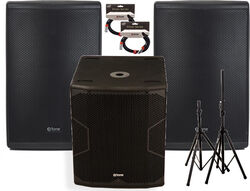 Complete pa system X-tone Pack Xts-12 + Caisson + cables