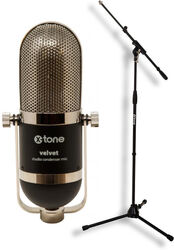 Microphone pack with stand X-tone Velvet + X-TONE xh 6001 Pied Micro Telescopique