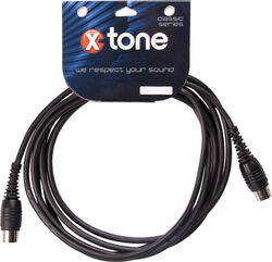 Cable X-tone X1024 MIDI 2 Din 5 Broches - 0.5m