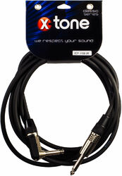 Cable X-tone X1058-3M - Jack(M) 6,35 mono angled / Jack(M) 6,35 mono