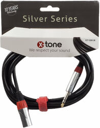 Cable X-tone X2009-3M XLR(M) / Jack(M) 6,35 TRS SILVER SERIES