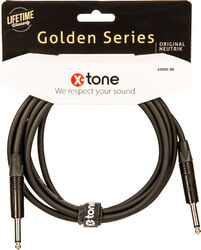 Cable X-tone X3002-3M Instrument Cable Right/Right 3m Golden Series