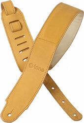 xg 3154 Plus Leather Guitar Strap - Brownstone Beige