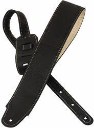 xg 3157 Classic Plus Leather Guitar Strap - Black