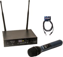 Wireless handheld microphone X-tone XHF200 Systeme HF Main Multi Frequences + X-TONE xlr xlr3 m