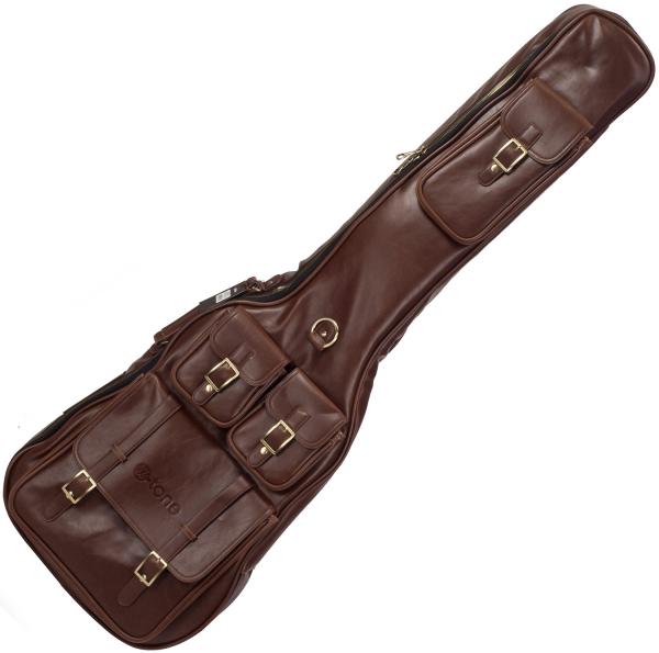 Electric bass gig bag X-tone Deluxe Leather Electric Bass Bag - Medium Brown