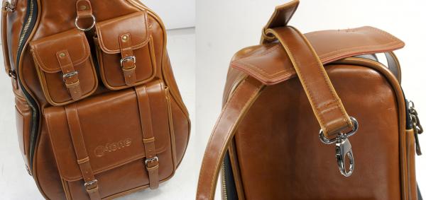 leather gig bolsa electric guitar