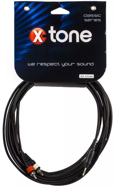 Cable X-tone X1015-5M - Jack(M) 3,5 Stereo / 2 RCA(M)