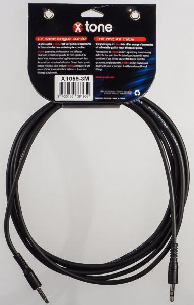 Cable X-tone X1059-3M - Jack(M) 3,5 Stereo / Jack(M) 3,5 Stereo