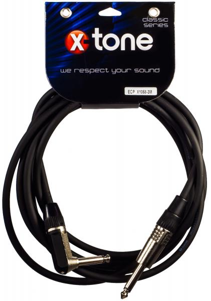 Cable X-tone X1058-3M - Jack(M) 6,35 mono angled / Jack(M) 6,35 mono