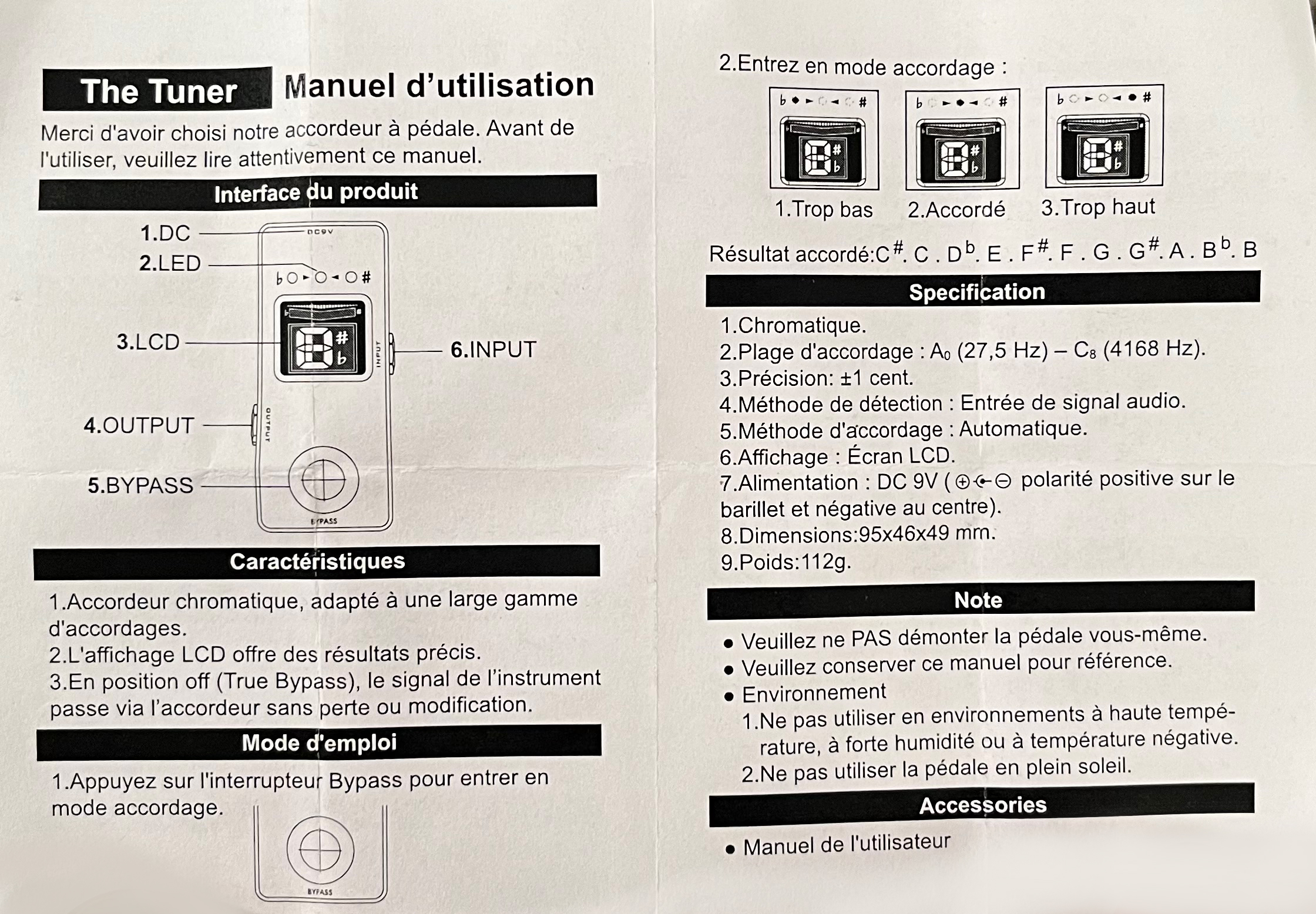 X-tone (the Tuner) - Pedal Tuner - Variation 4