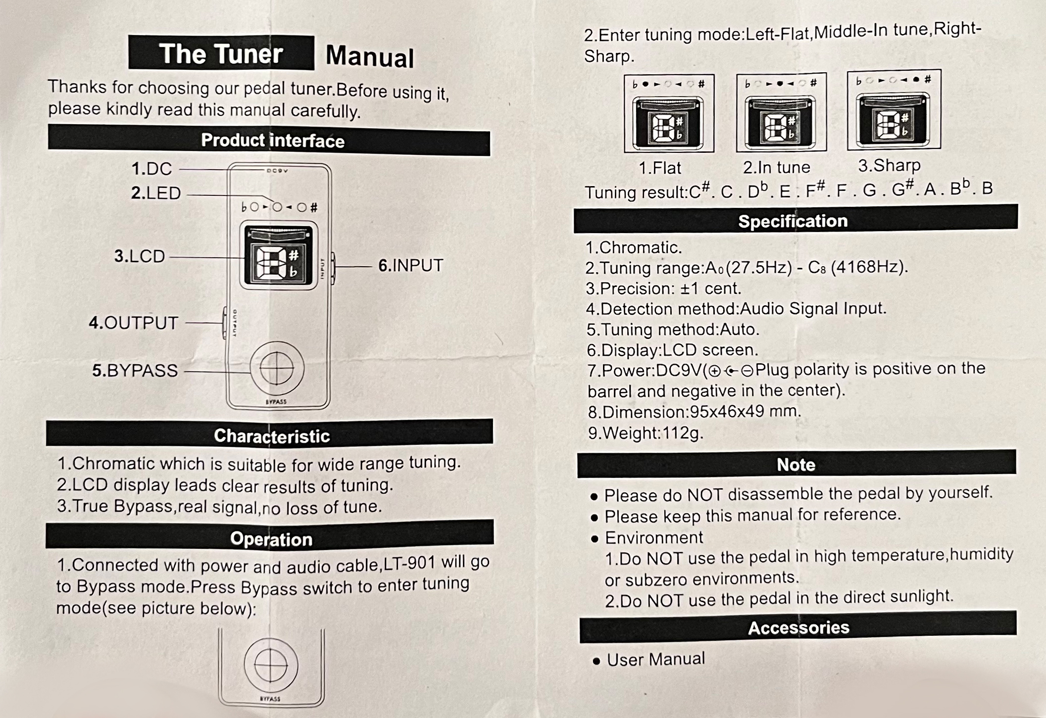 X-tone (the Tuner) - Pedal Tuner - Variation 5