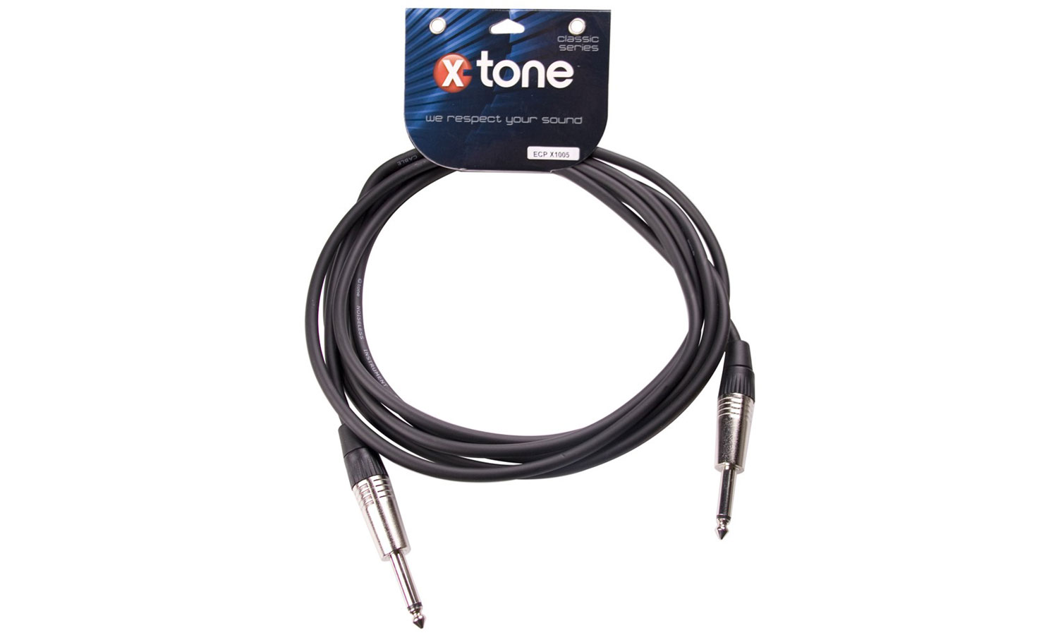 X-tone X1005-3m Instrument Cable Jack (m) 6,35 / Jack (m) 6,35 - Cable - Variation 1