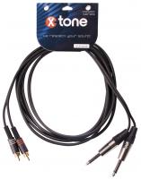 X1012-3M - 2 Jack(M) 6.35 Mono / 2 RCA(M)