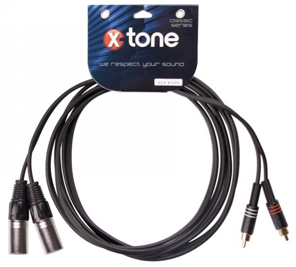 Cable X-tone X1018 2 xlr / 2 rca - 3m
