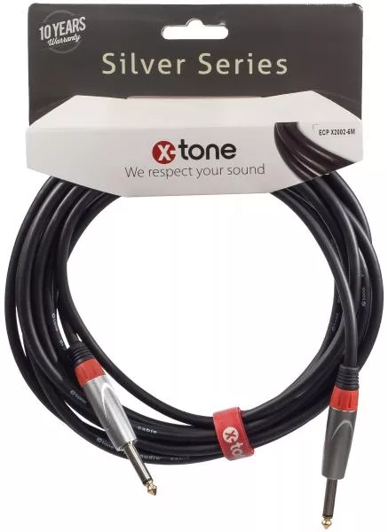 Cable X-tone X2002-6M - Jack(M) 6,35 mono / Jack(M) 6,35 mono SILVER SERIES