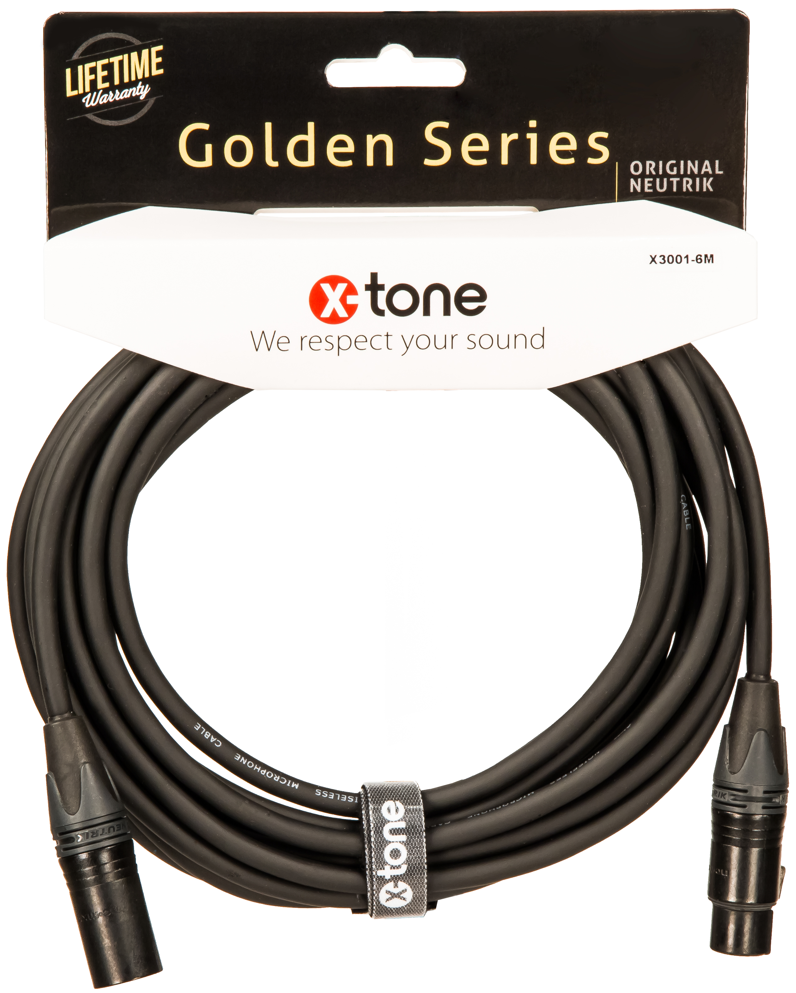X-tone X3001-6m - Xlr(m) / Xlr(f) Golden Series - Cable - Variation 1