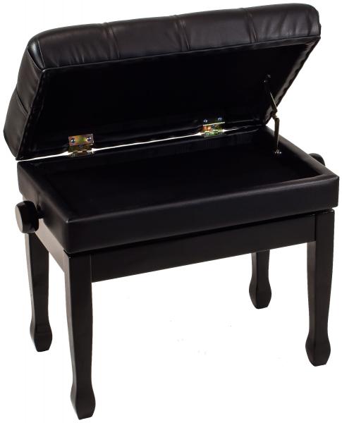 Piano bench X-tone XB6170 Deluxe - Black Lacquer