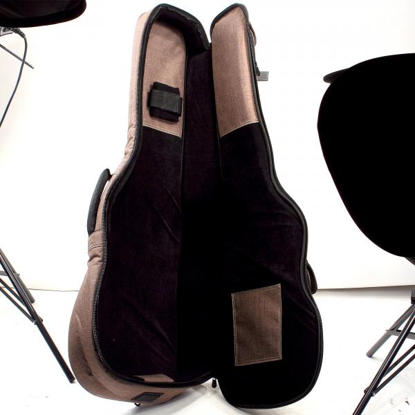 Xtone Deluxe Acoustic Dreadnought Guitar Bag Nylon Brown Acoustic