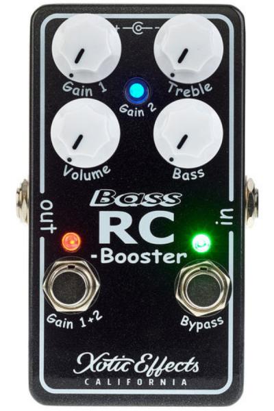 Compressor, sustain & noise gate effect pedal for bass Xotic Bass RC Booster V2