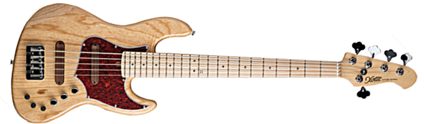 Xotic Xjpro-1 5-cordes Provintage Active/passive Mn - Natural - Solid body electric bass - Main picture