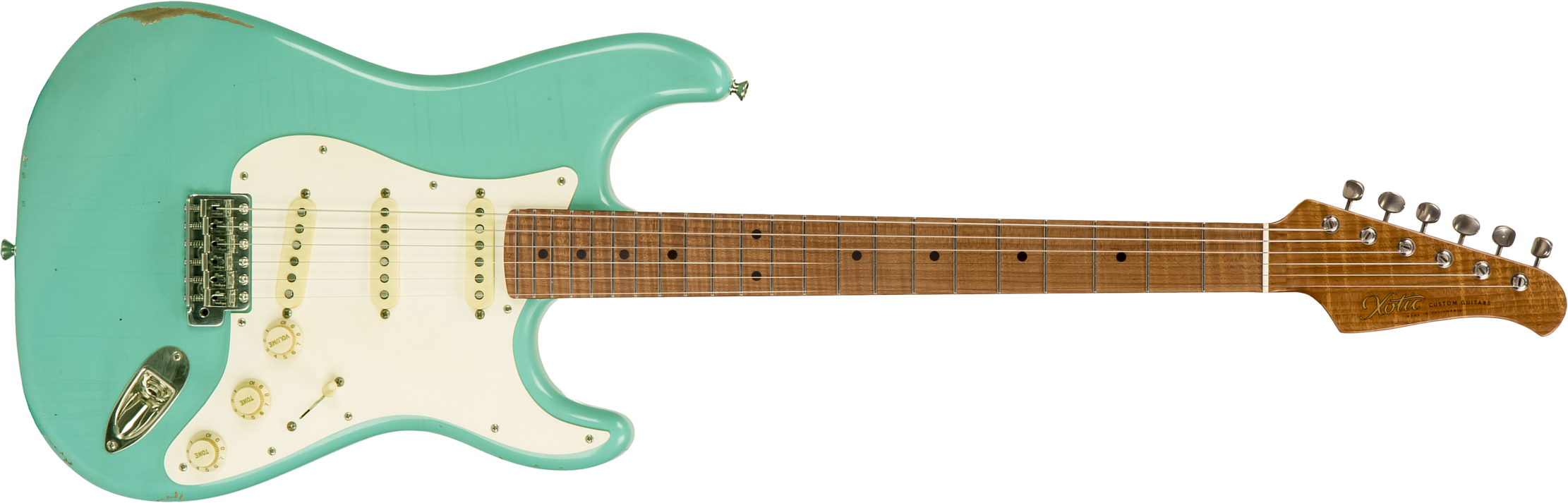 Xotic Xsc-1 Alder California Classic 3s Mn - Medium Aging Seafoam Green - Str shape electric guitar - Main picture