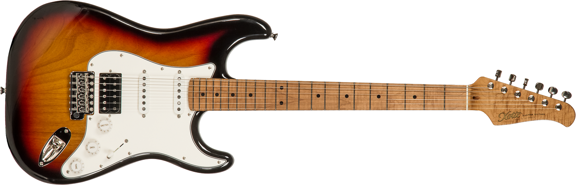 Xotic Xscpro-2 California Class Hss Mn - Light Aging 3 Tone Burst - Str shape electric guitar - Main picture