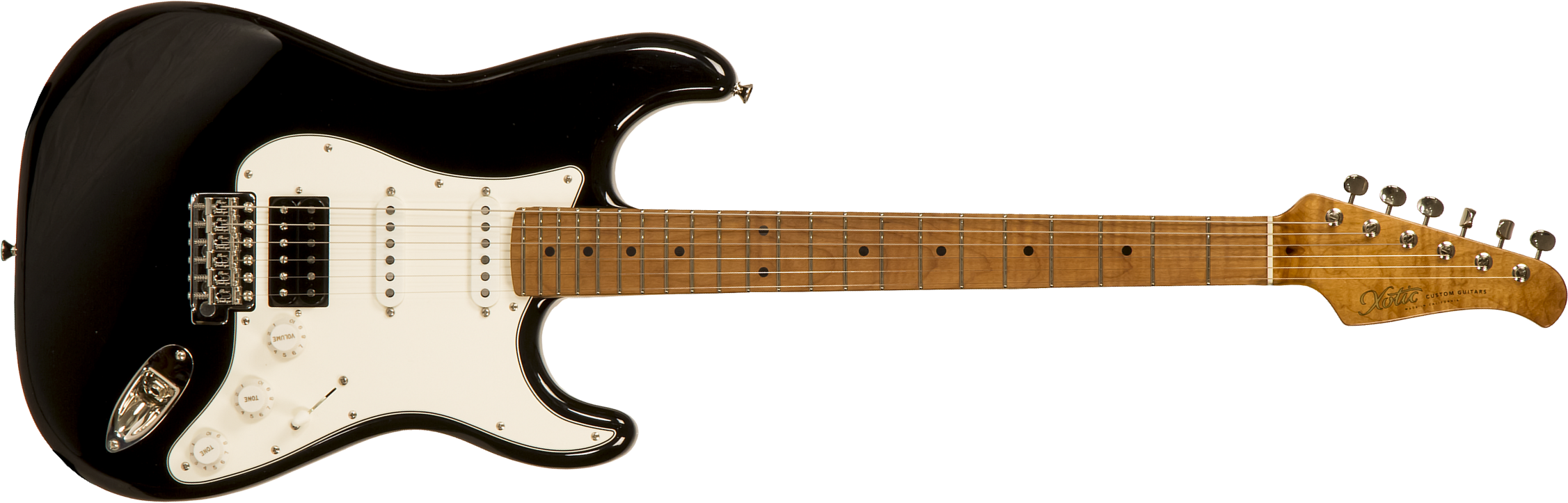 Xotic Xscpro-2 California Class Hss Mn #2113 - Light Aging Black - Str shape electric guitar - Main picture