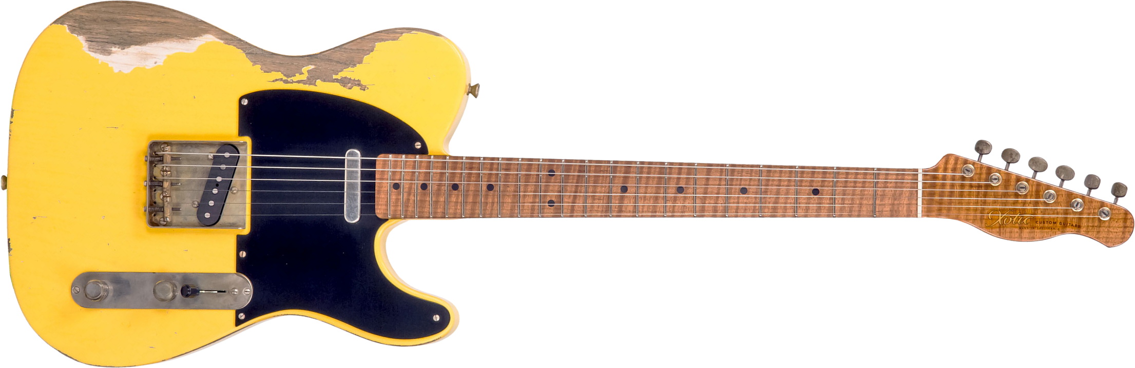 Xotic Xtc-1 Ash Master Grade California Class 2s Mn #1943 - Super Heavy Aging Butterscotch - Tel shape electric guitar - Main picture