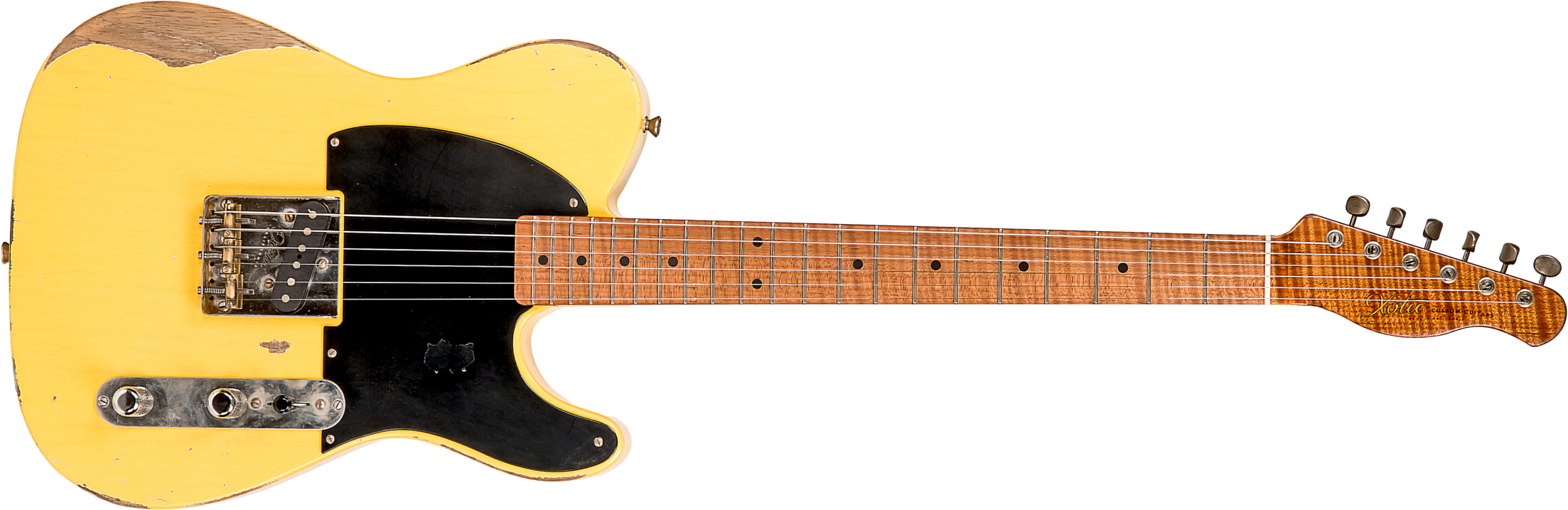 Xotic Xtc-1 Esquire Ash California Class 2s Mn #1482 - Heavy Aging Butterscotch - Tel shape electric guitar - Main picture