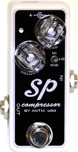 Compressor, sustain & noise gate effect pedal Xotic SP Compressor