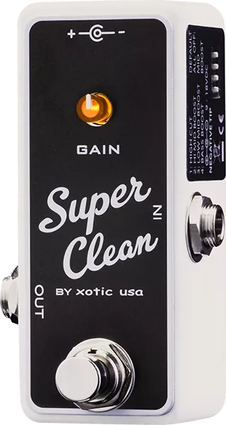 Xotic Super Clean Buffer Volume, boost & expression effect pedal