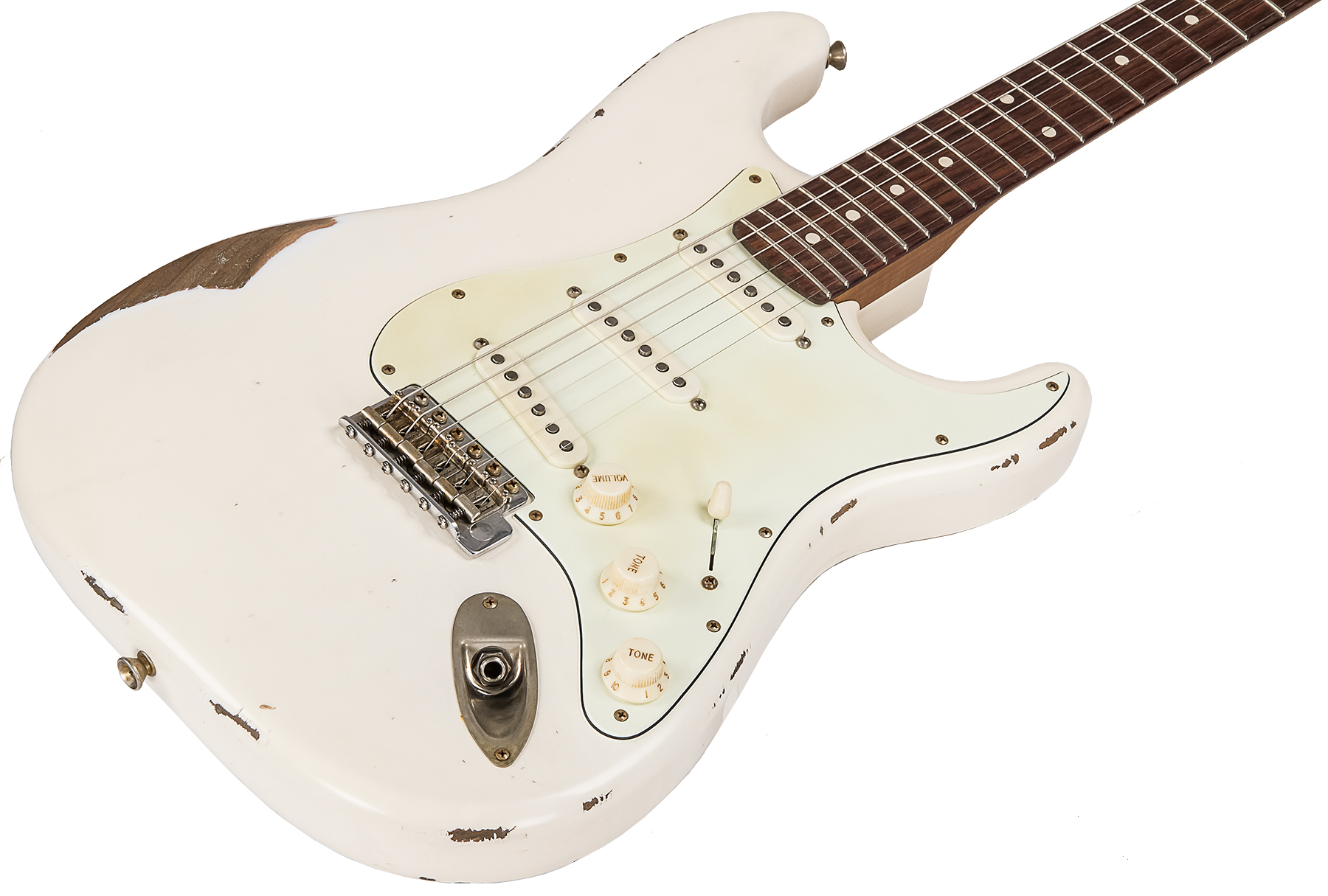Xotic Xsc-1 Alder California Class 3s Rw #1624r - Heavy Aging Vintage White - Str shape electric guitar - Variation 2