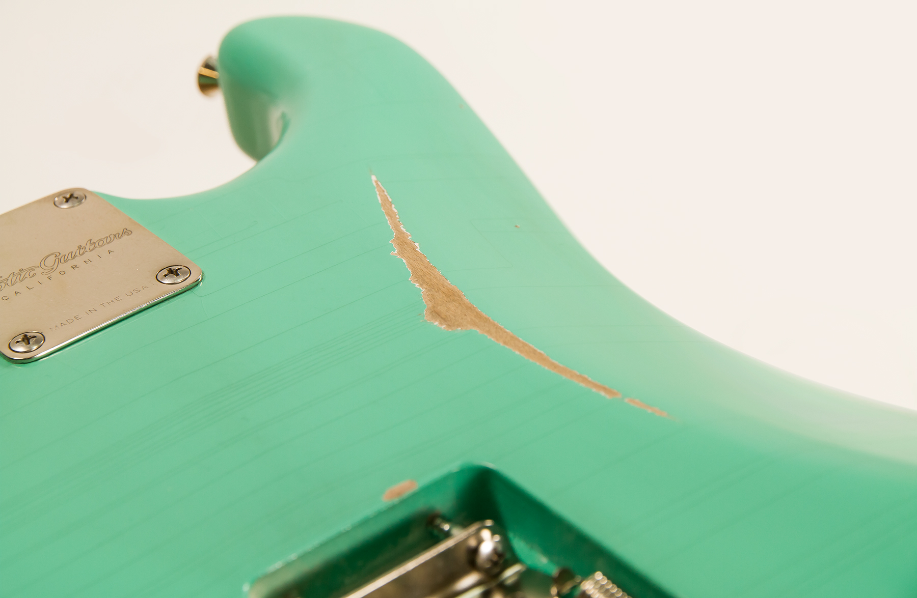 Xotic Xsc-1 Alder California Classic 3s Mn - Medium Aging Seafoam Green - Str shape electric guitar - Variation 4