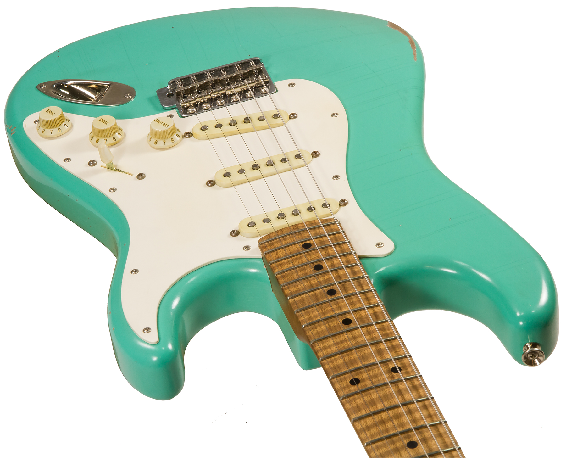 Xotic Xsc-1 Alder California Classic 3s Mn - Medium Aging Seafoam Green - Str shape electric guitar - Variation 1