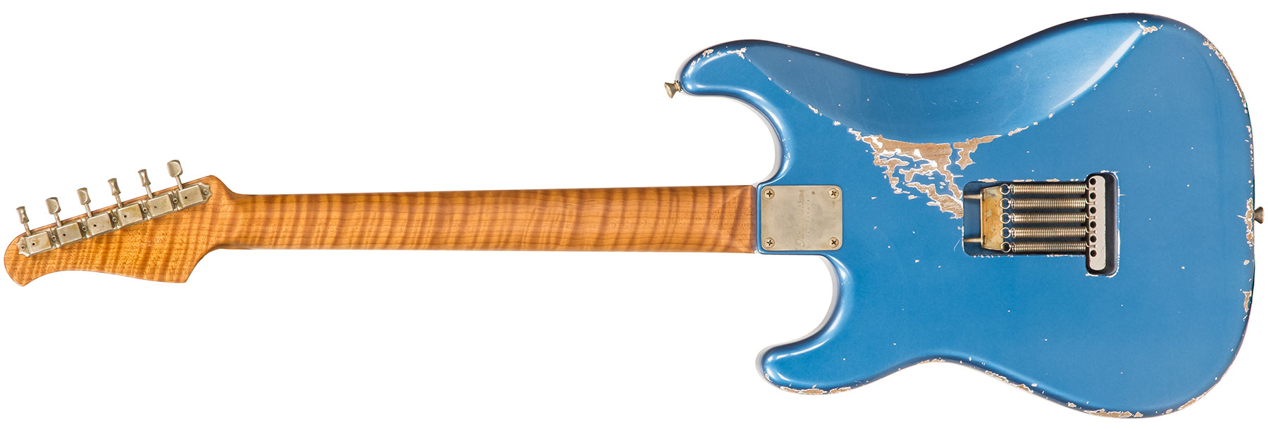 Xotic Xsc-2 Alder California Class Hss Rw #1628 - Heavy Aging Lake Placid Blue - Str shape electric guitar - Variation 1