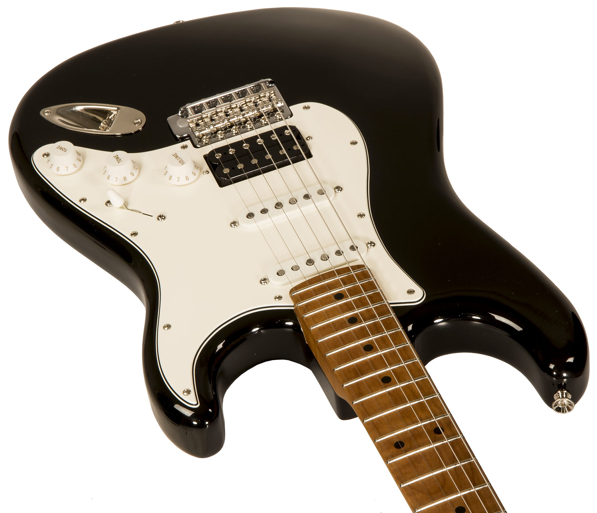 Xotic Xscpro-2 California Class Hss Mn #2113 - Light Aging Black - Str shape electric guitar - Variation 1